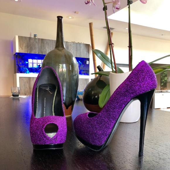 Giuseppe Zanotti Sharon Peep Toe Platform Pumps - Picture 1 of 7